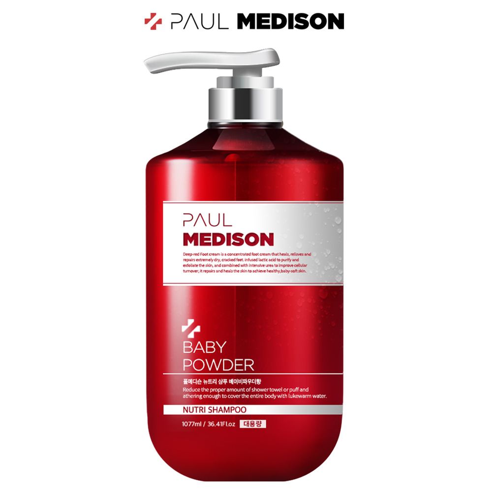 [Paul Medison] Nutri Shampoo _ Baby Powder Fragrance _ 1077ml/ 36.4Fl.oz, pH Balanced Perfumed Shampoo for Damaged Hair _ Made in Korea